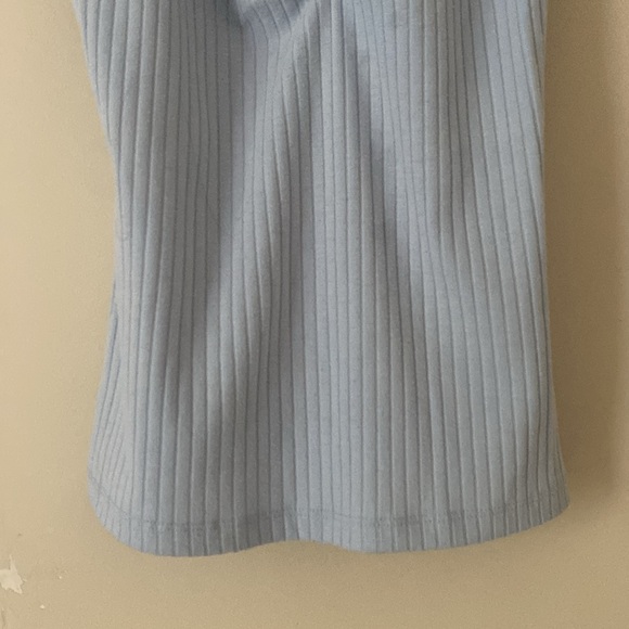 Joe Fresh Pastel Baby Blue Embroidered Short Sleeve Shirt Size XS - Picture 7 of 11